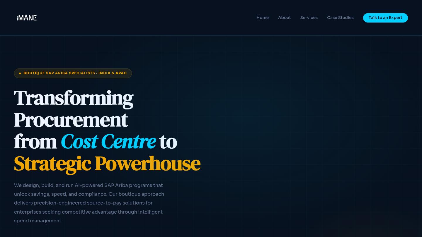 iMane Labs - SAP Ariba Specialists - website designed and developed by Buffetism, web development company India